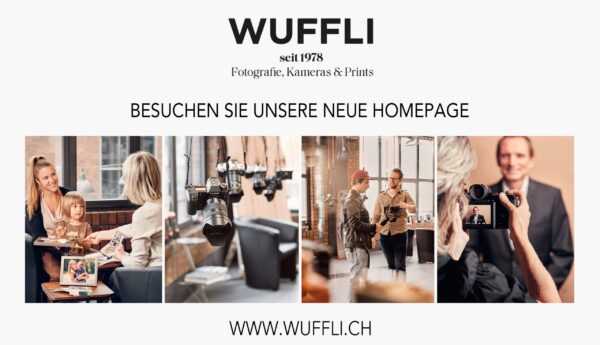 Das Logo vom Fotogeschäft Wuffli in Chur, ein innovatives Team